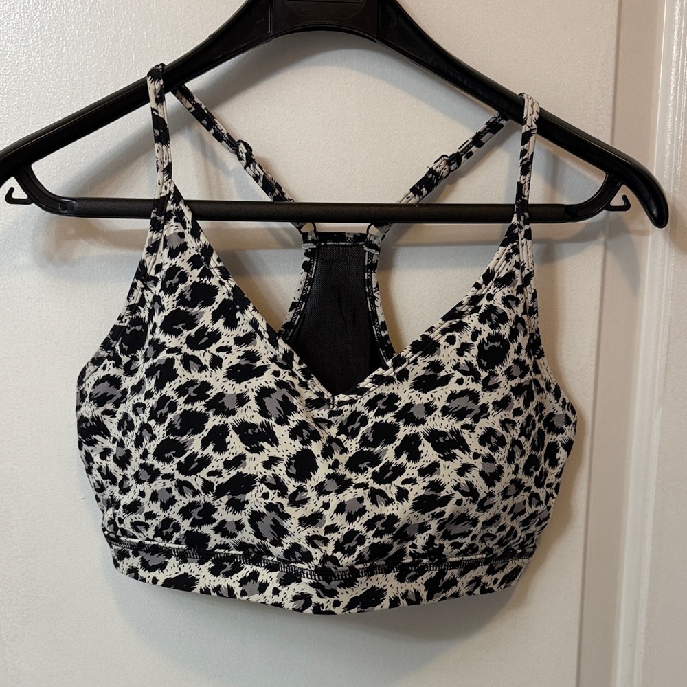 Black and White Women's sports bra